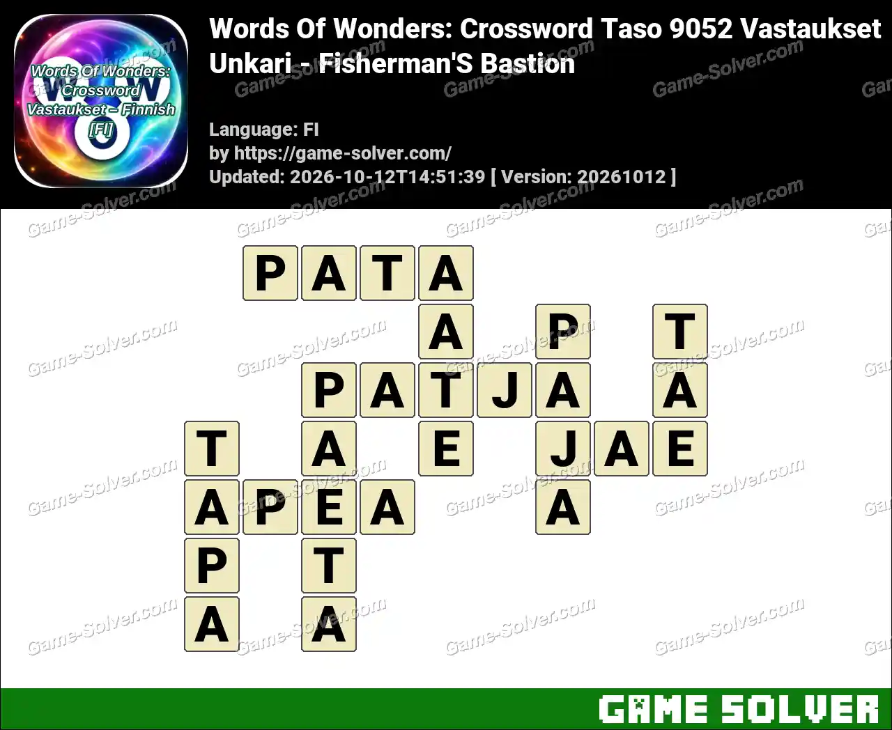 Words Of Wonders: Crossword Taso 9052 Vastaukset – Unkari – Fisherman’S Bastion